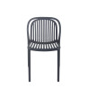 Chaise de bistrot d'extérieur empilable en polypropylène Sahari