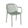 Fauteuil de bistrot d'extérieur empilable en polypropylène Sahari