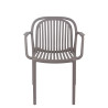 Fauteuil de bistrot d'extérieur empilable en polypropylène Sahari