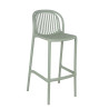 Tabouret de bistrot d'extérieur empilable en polypropylène Sahari