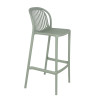 Tabouret de bistrot d'extérieur empilable en polypropylène Sahari