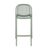 Tabouret de bistrot d'extérieur empilable en polypropylène Sahari
