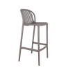 Tabouret de bistrot d'extérieur empilable en polypropylène Sahari