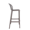 Tabouret de bistrot d'extérieur empilable en polypropylène Sahari
