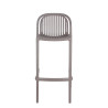 Tabouret de bistrot d'extérieur empilable en polypropylène Sahari