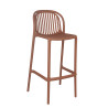 Tabouret de bistrot d'extérieur empilable en polypropylène Sahari