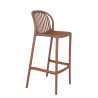 Tabouret de bistrot d'extérieur empilable en polypropylène Sahari