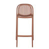 Tabouret de bistrot d'extérieur empilable en polypropylène Sahari