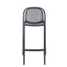Tabouret de bistrot d'extérieur empilable en polypropylène Sahari