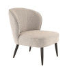 Chaise lounge de brasserie en tissu Asia
