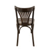 Chaise de bistrot en hêtre teinté marrron foncé Pampa (lot de 2)