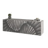 Meuble TV moderne 181 cm sérigraphié gris béton Blake