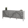 Meuble TV moderne 181 cm sérigraphié gris béton Blake