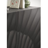 Meuble TV moderne 181 cm sérigraphié gris béton Blake