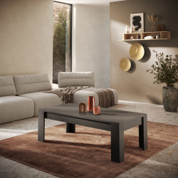 Table basse rectangulaire moderne coloris lave Rosine