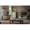 Table basse rectangulaire moderne coloris lave Rosine