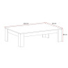 Table basse rectangulaire moderne coloris lave Rosine
