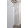 Lit bébé à barreaux contemporain blanc Mistie