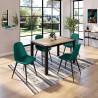 Table de salle à manger extensible moderne chêne sonoma Candy
