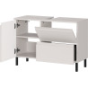 Meuble sous lavabo 80 cm moderne gris cachemire Salsa