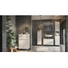 Meuble sous lavabo 80 cm moderne gris cachemire Salsa