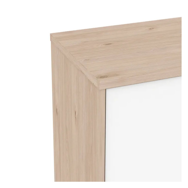 Meuble de rangement style scandinave chêne/blanc Nordic