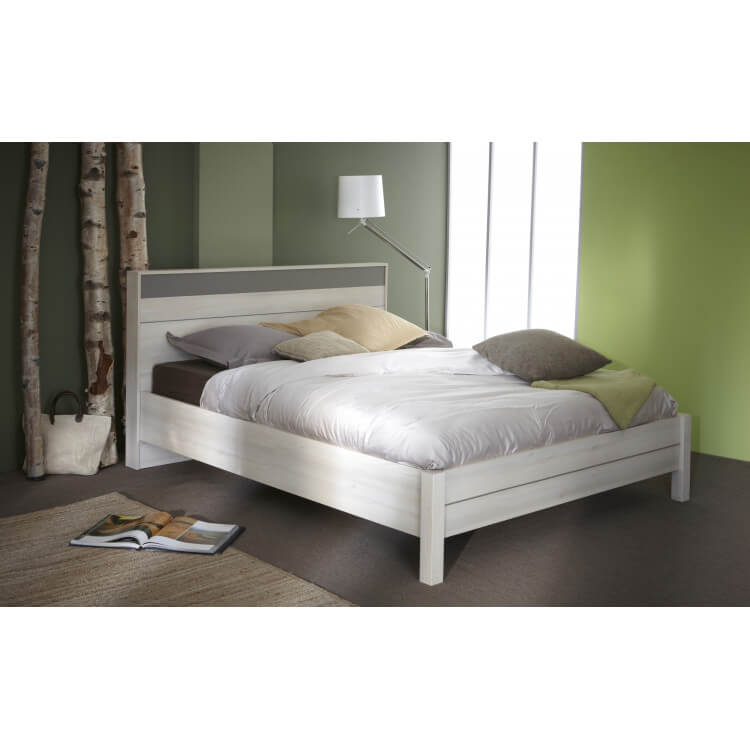 Lit adulte contemporain acacia/basalte Bahamas