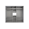 Armoire adulte moderne 225 cm chêne/blanc Hortensia