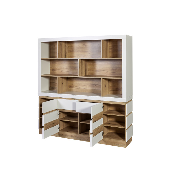 Buffet de cuisine moderne blanc Alvino