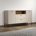 Buffet/bahut moderne 154 cm cachemire/chêne Paulo