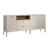 Buffet/bahut moderne 197 cm cachemire/chêne Paulo