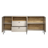 Buffet/bahut moderne 197 cm cachemire/chêne Paulo