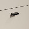 Table basse moderne rectangulaire cachemire/chêne Paulo