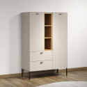 Buffet haut moderne cachemire/chêne Paulo