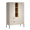 Buffet haut moderne cachemire/chêne Paulo