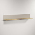 Etagère murale 140 cm cachemire/chêne Paulo