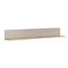 Etagère murale 140 cm cachemire/chêne Paulo
