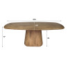 Table de salle à manger en bois de manguier massif Horizon