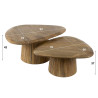 Tables basses en bois de manguier massif Horizon (lot de 2)