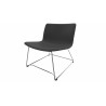 Fauteuil lounge en tissu pieds chromés Mokky