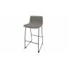 Tabouret en tissu pieds noir Mokky