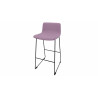 Tabouret en tissu pieds noir Mokky