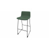 Tabouret en tissu pieds noir Mokky