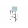 Tabouret en tissu pieds noir Mokky