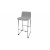 Tabouret en tissu pieds noir Mokky