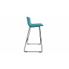 Tabouret en tissu pieds noir Mokky