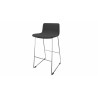 Tabouret en tissu pieds chromés Mokky