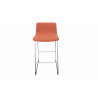 Tabouret en tissu pieds chromés Mokky
