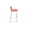 Tabouret en tissu pieds chromés Mokky