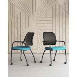 Chaise de réunion sur roulettes Shade